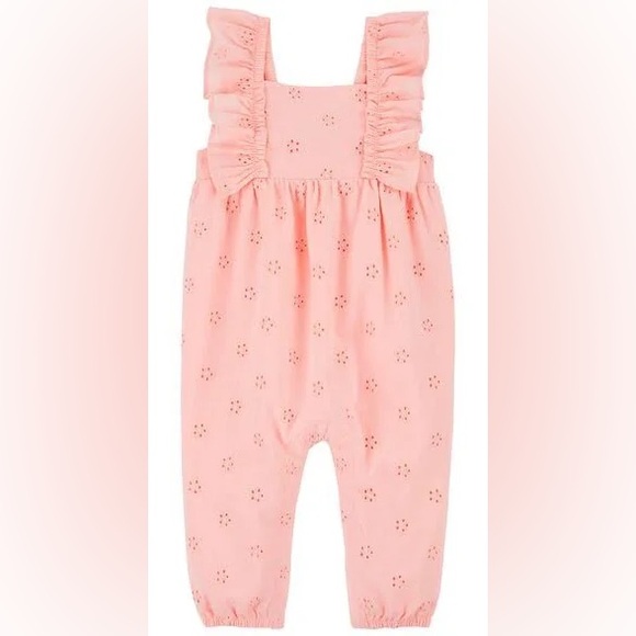 ‼️ SOLD ‼️ Carters 0-3m lace detail jumpsuit - Picture 1 of 4